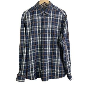 Joe Joseph Abboud Men’s Modern Fit Plaid Long Sleeve Button Shirt